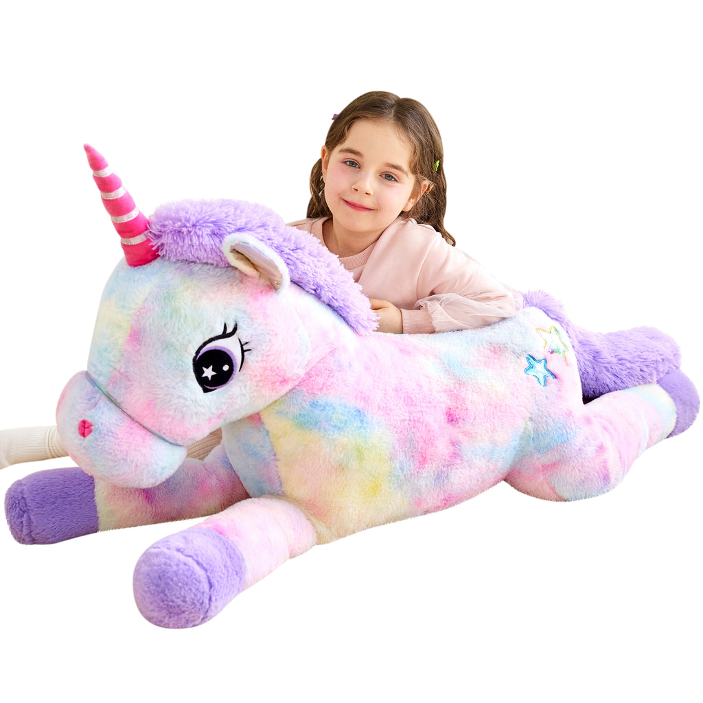 Rainbow unicorn deals stuffed animal