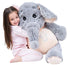100cm / 39" Giant Stuffed Jennie Elephant Toy - IKASATOYS